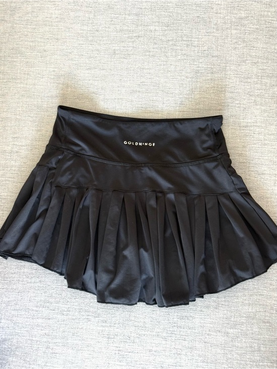 Gold Hinge Dresses & Skirts - Gold Hinge Black Pleated Athletic Skort With Liner x-small